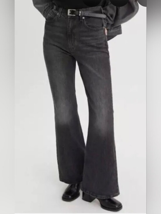 Levi's Denim - LEVIS-  7OS HIGH FLARE CHARCOAL DENIM